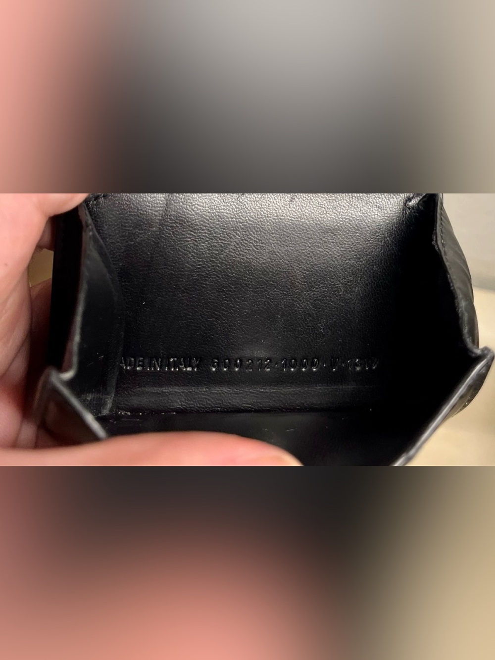 BALENCIAGA Hourglass Mini Wallet in Black Shiny Box Calfskin Leather w/ COA - Picture 14 of 16